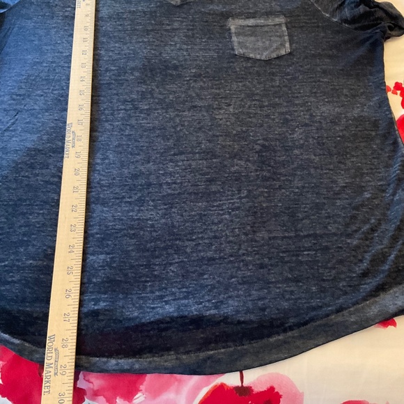 Women’s thin 1x top dark blue - Picture 4 of 7